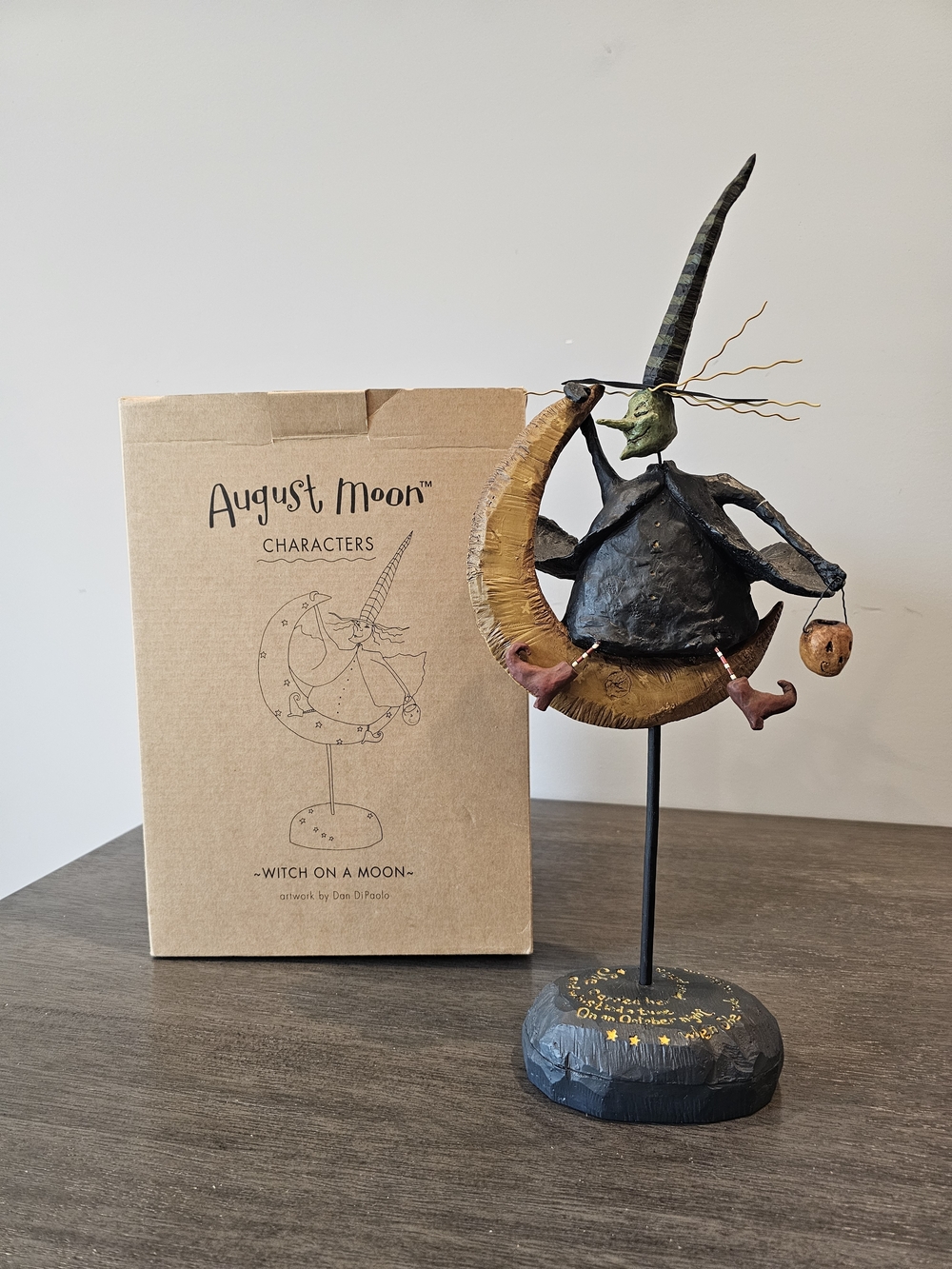 August Moon Witch on a Moon Collectible